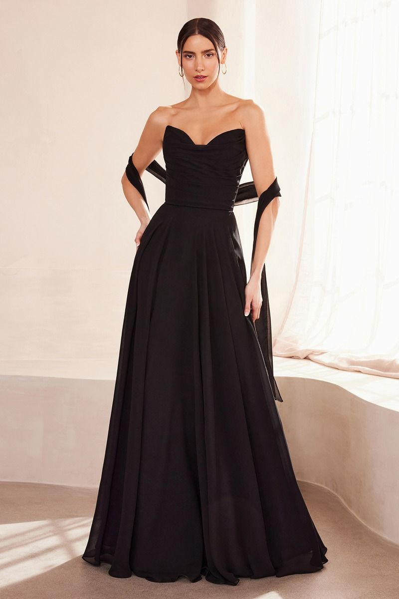 Strapless sweetheart neckline A-line dress